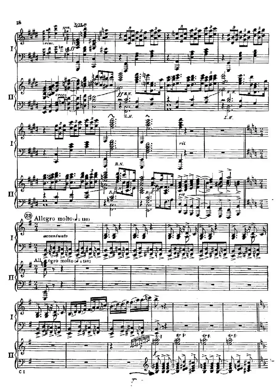 F大调爵士钢琴协奏曲(美版双钢琴原谱 P11—20)