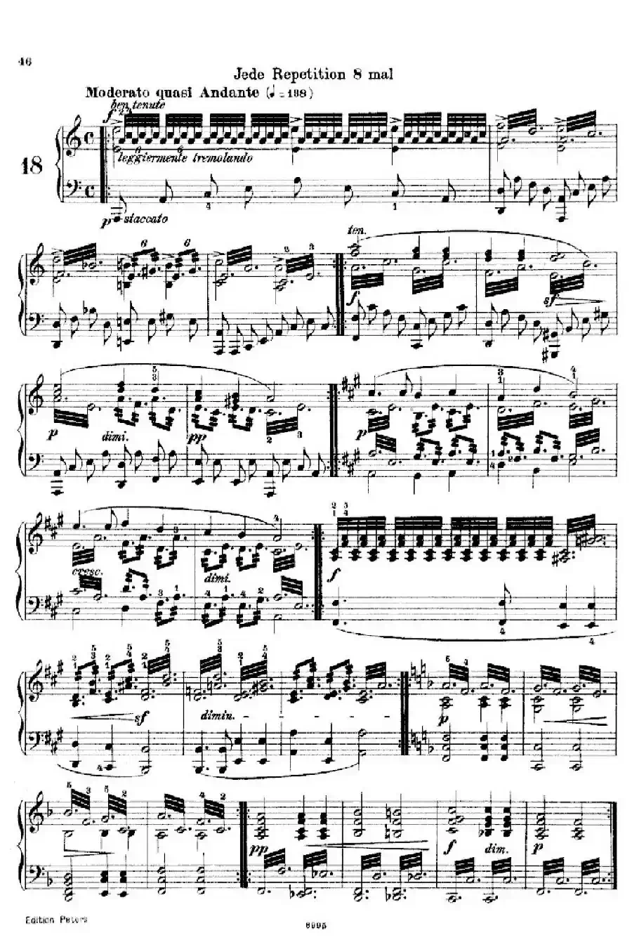 School of the Virtuoso Op.365(60首钢琴高级练习曲·18)