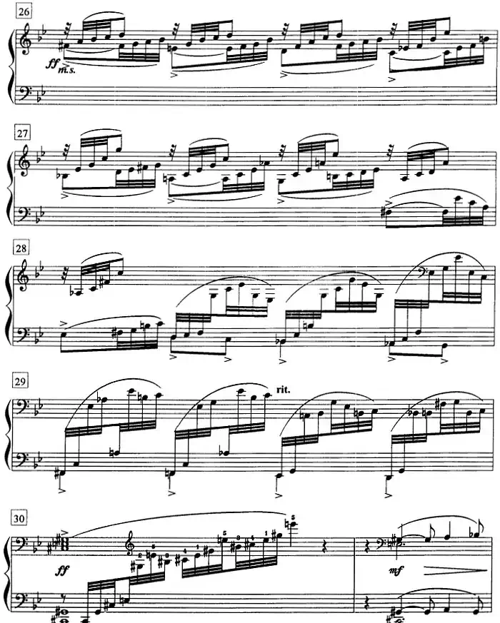 钢琴教程第八级 练习曲(Op.33 No.5)