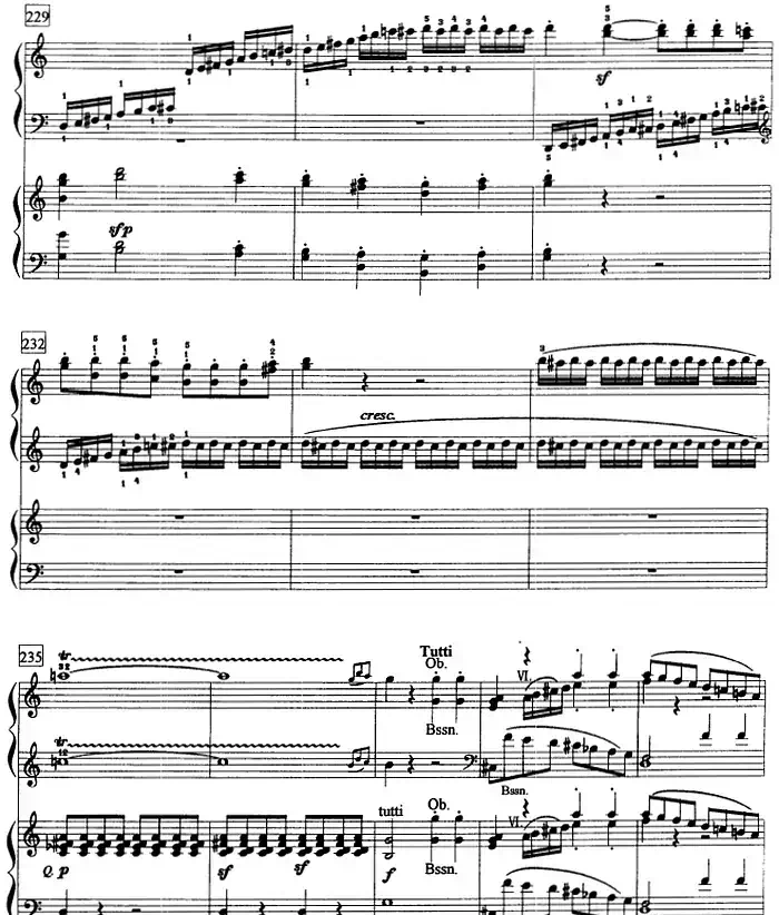 钢琴教程第八级 大型乐曲(C大调第一钢琴协奏曲 Op.15 第一乐章)