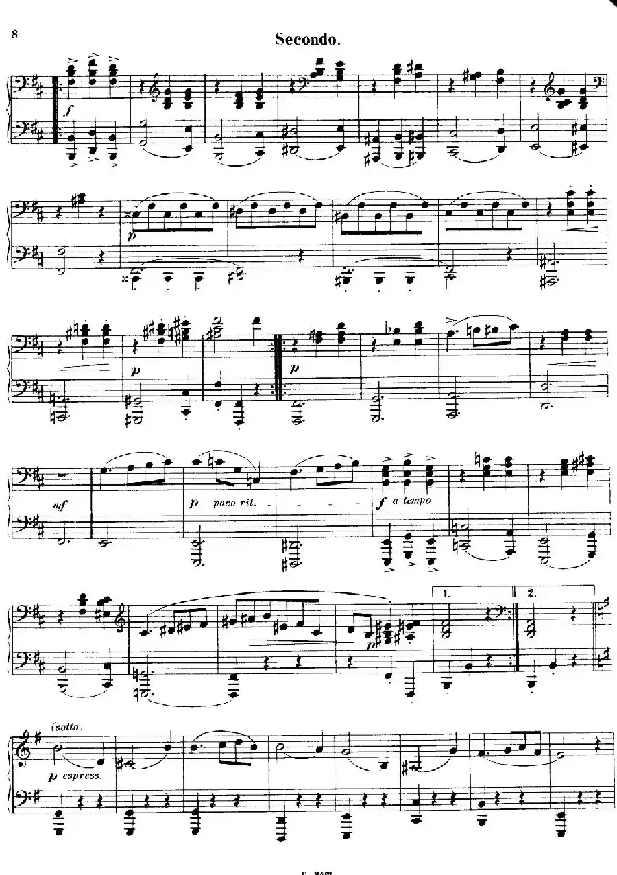 Walzer Op.3 - 4 hands(圆舞曲·四手联弹)
