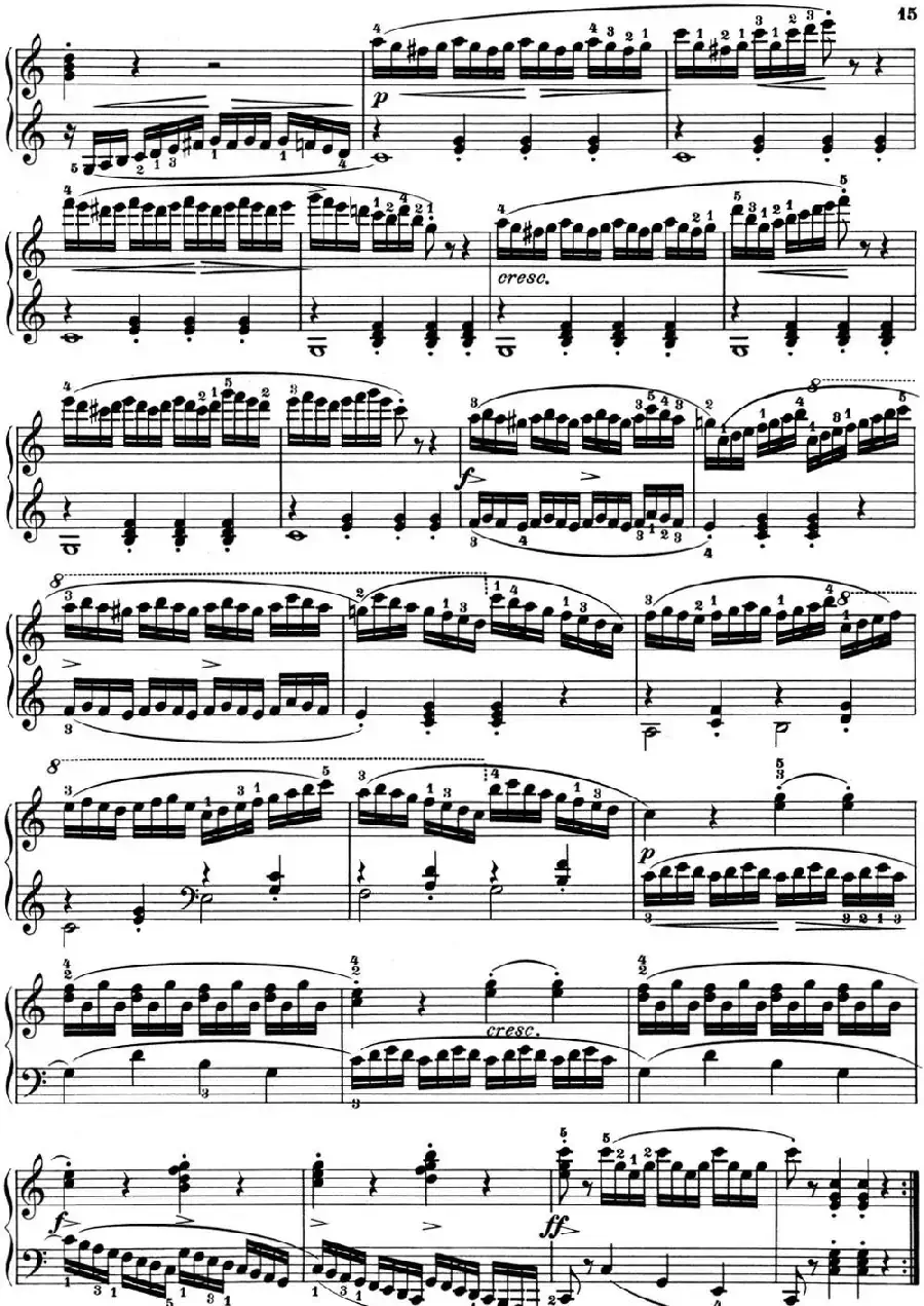 25首车尔尼Op.748练习曲(NO.8)