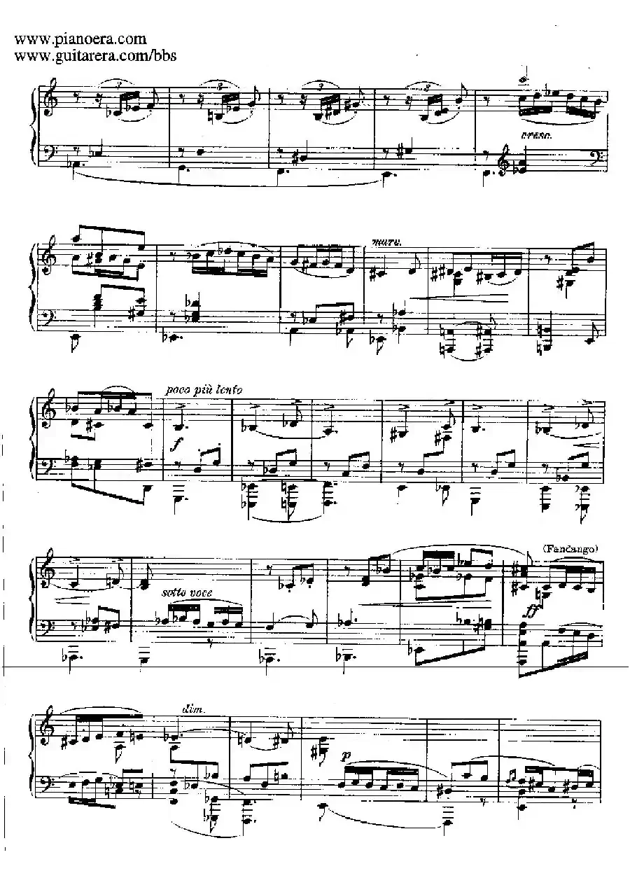 Goyescas(戈雅之画)(6. 幽灵的小夜曲 Serenata Del Espectro)