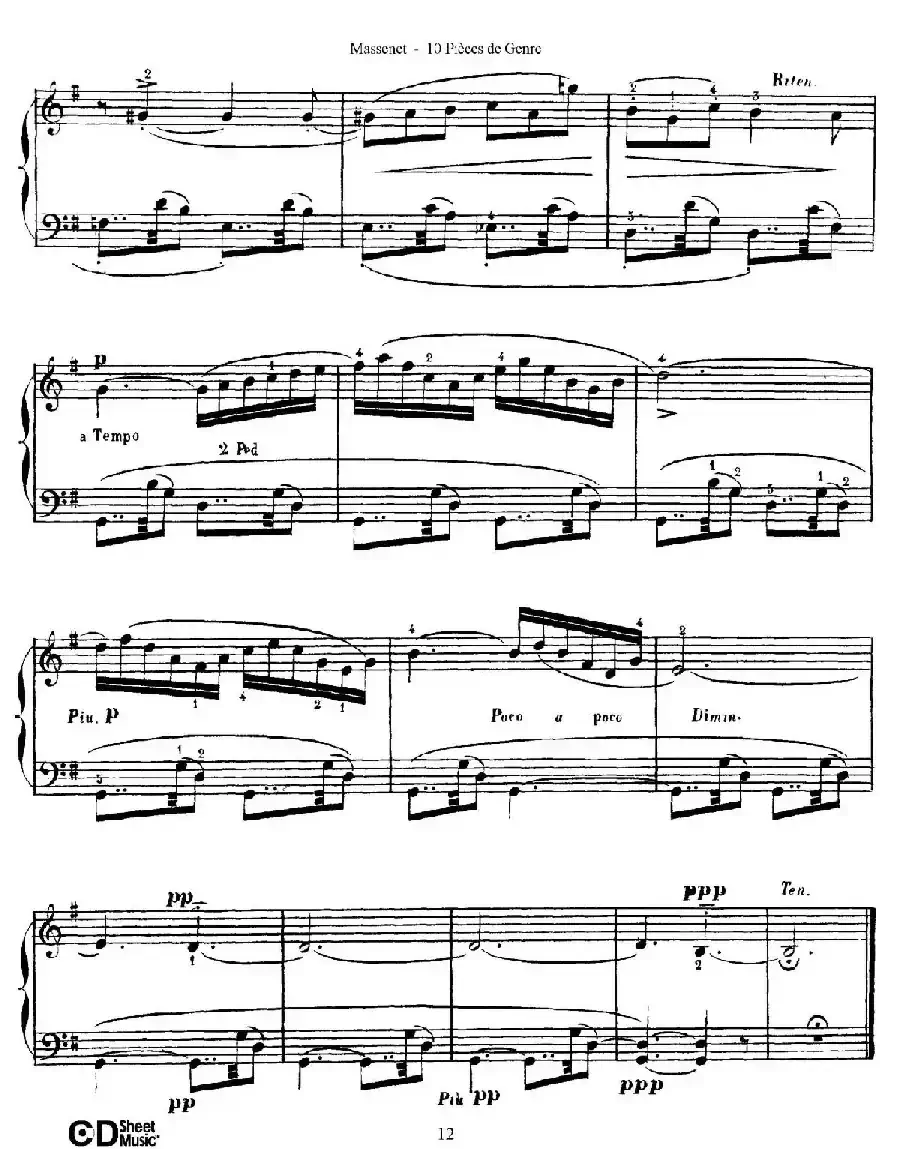 Dix Pièces de Genre Op.10(10首个性小品·Ⅲ)