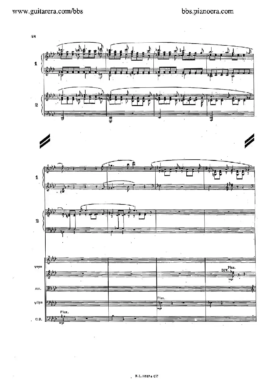 Concerto for 2 Pianos in d Minor(d小调双钢琴协奏曲·总谱)
