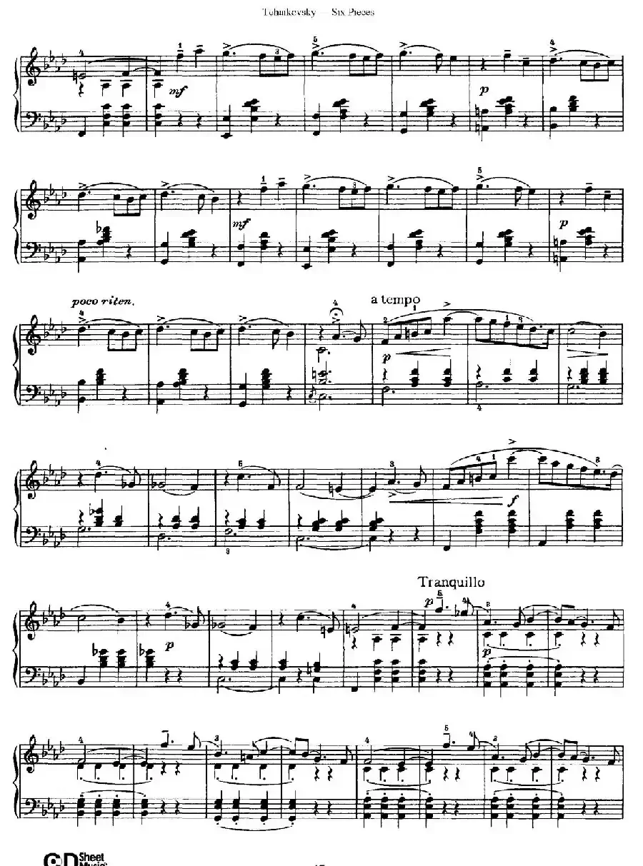 Six Pieces Op.51(6首小品·6)