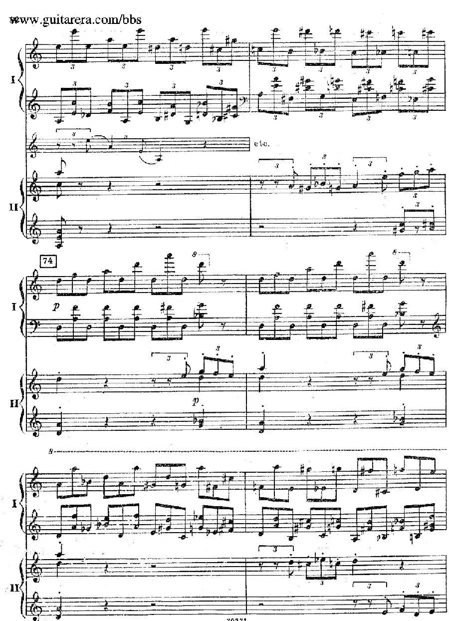 Rhapsody On A Theme Of Paganini Op.43(帕格尼尼主题狂想曲·双钢琴)(P61——87)
