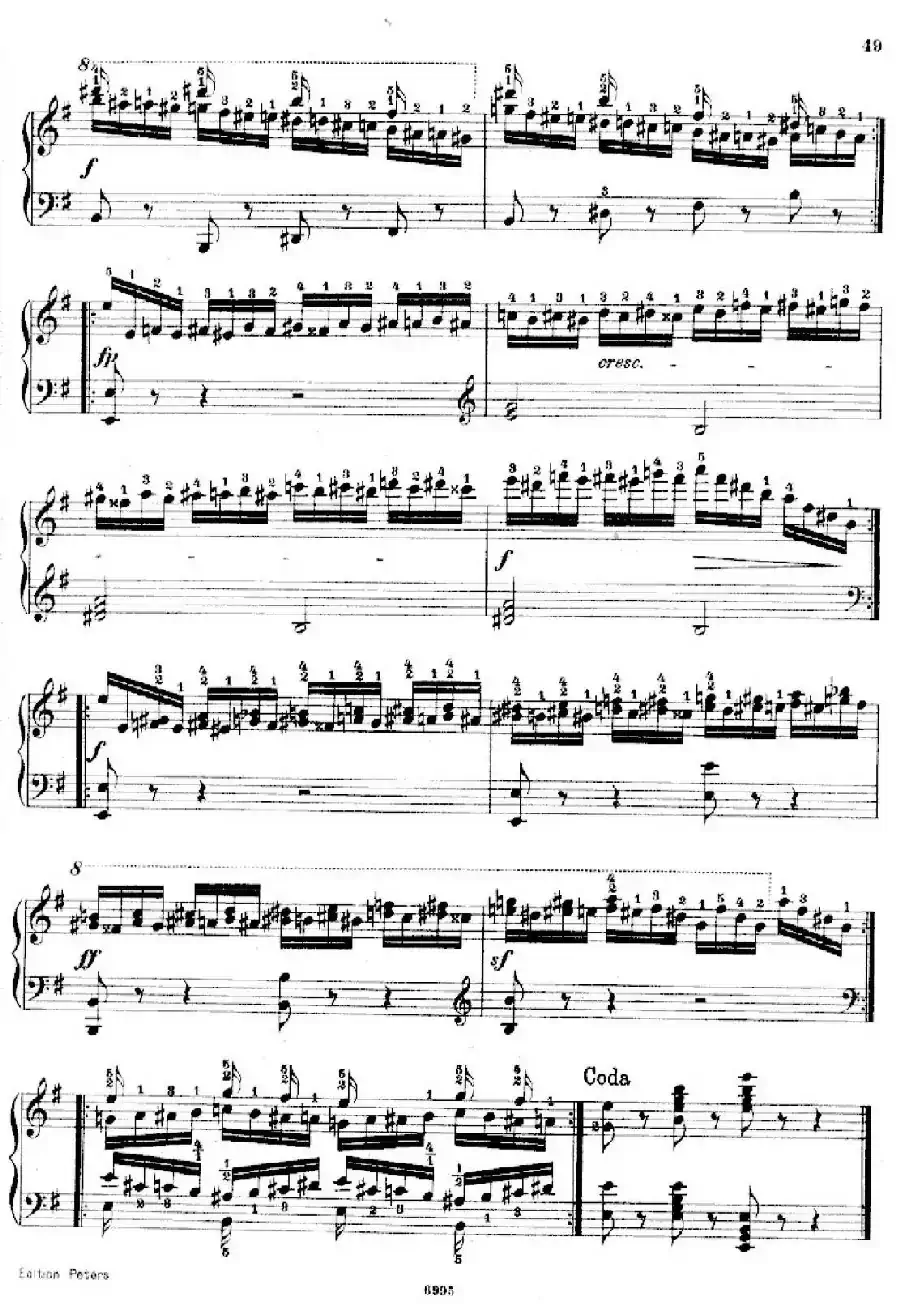 School of the Virtuoso Op.365(60首钢琴高级练习曲·19)