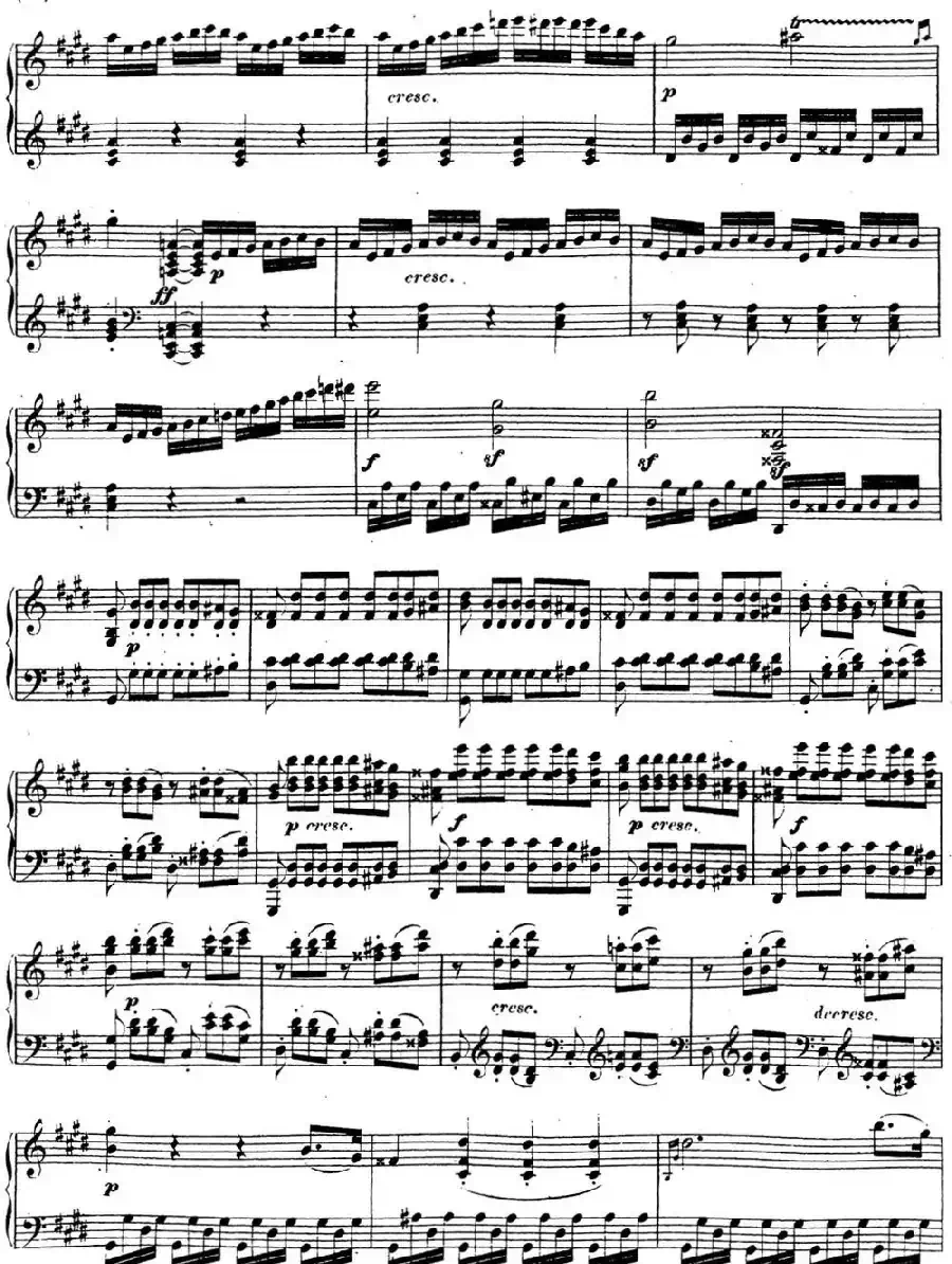 贝多芬钢琴奏鸣曲14 月光 升c小调 Op.27 No.2 C-sharp minor
