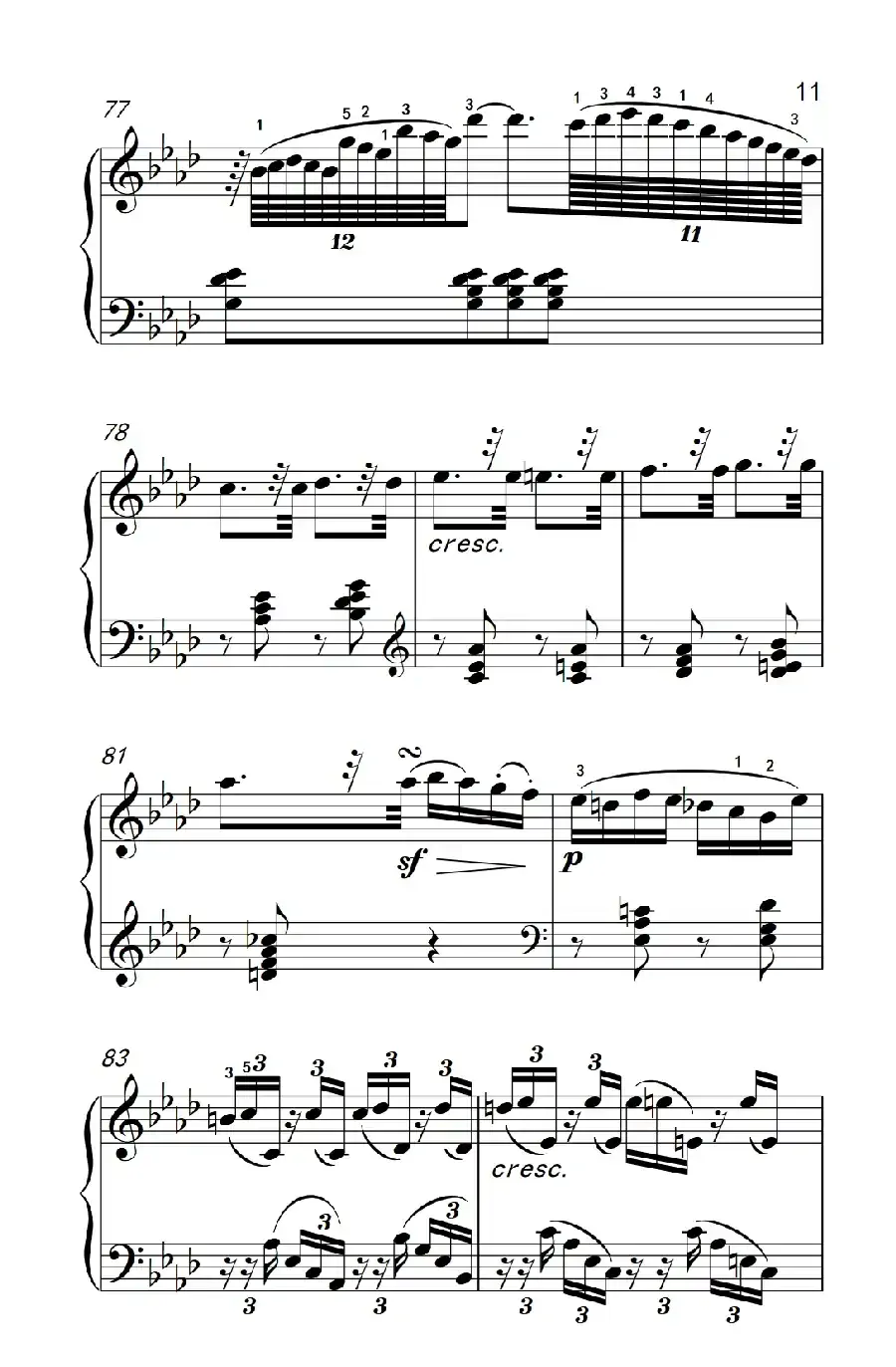 奏鸣曲 Opus 10 Nr.1 第二乐章(贝多芬奏鸣曲集 2)