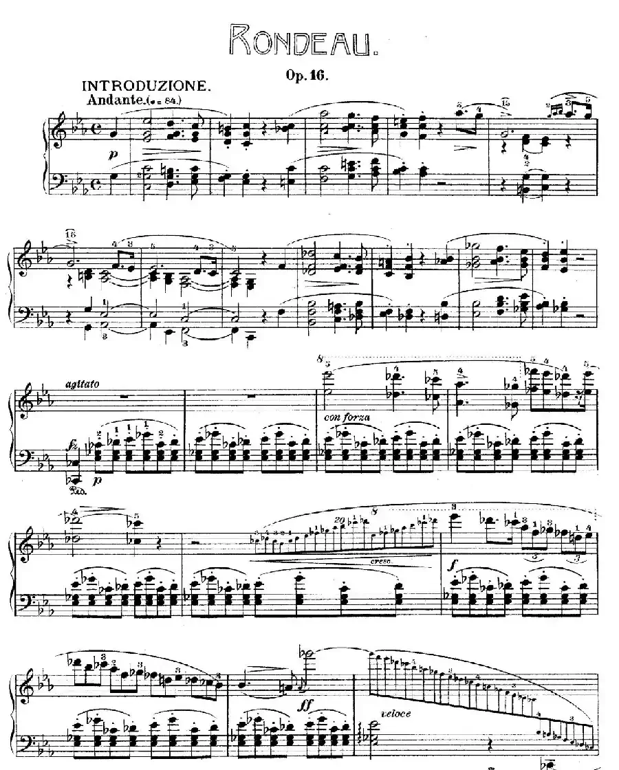 Rondo in E flat Major Op.16(降E大调回旋曲)