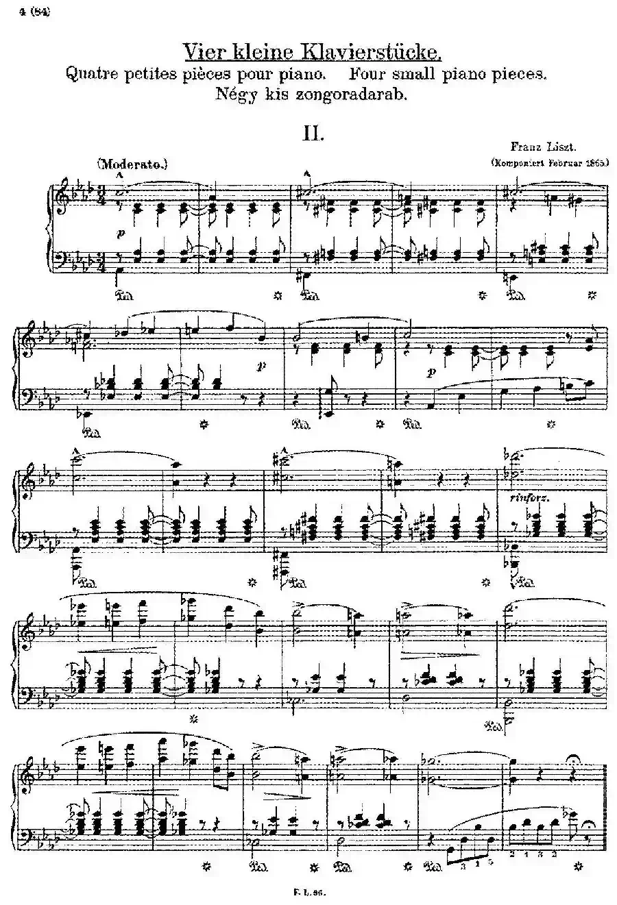 5 Klavierstücke S.192(5首钢琴小品·Ⅱ)