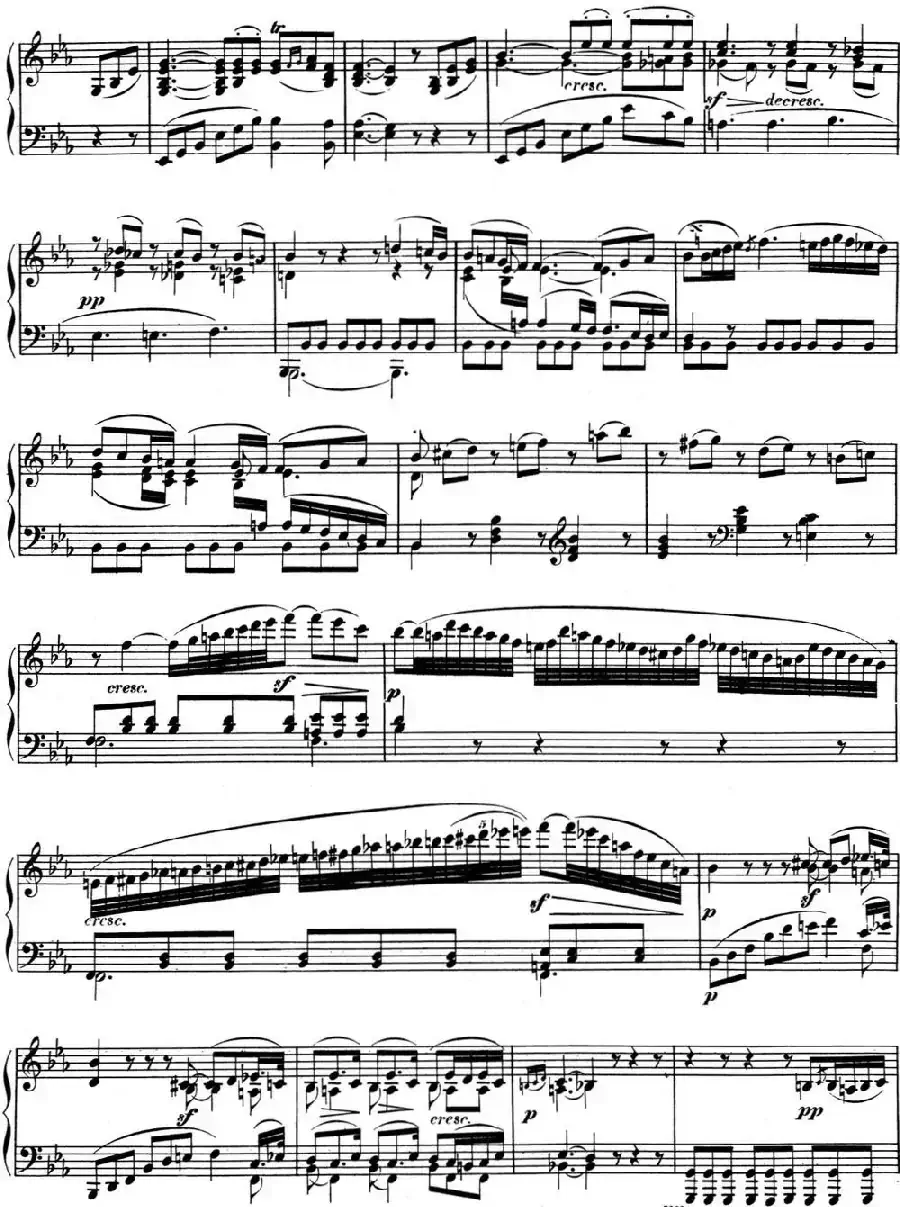 贝多芬钢琴奏鸣曲11 降B大调 Op.22 B-flat major