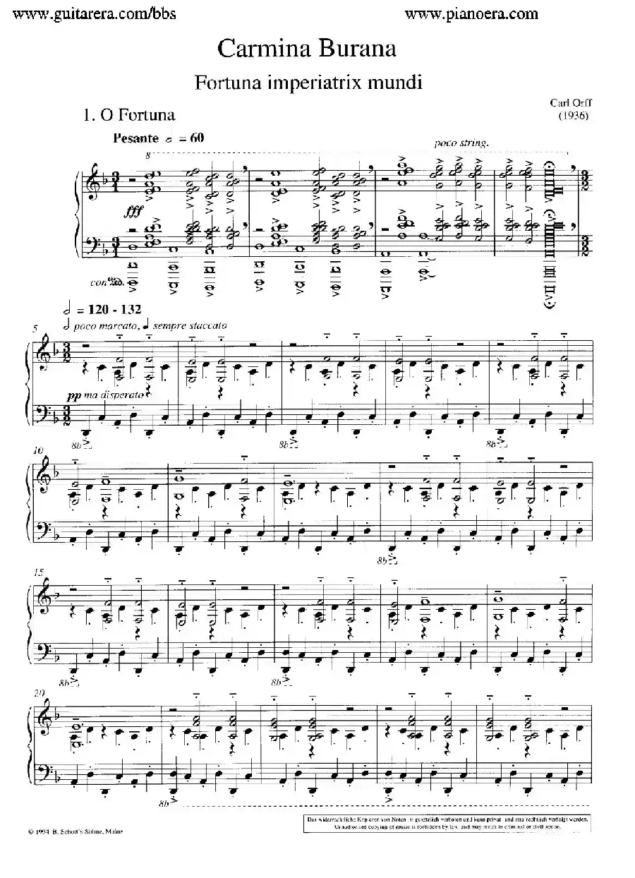 Carmina Burana(布兰诗歌)(清唱剧)
