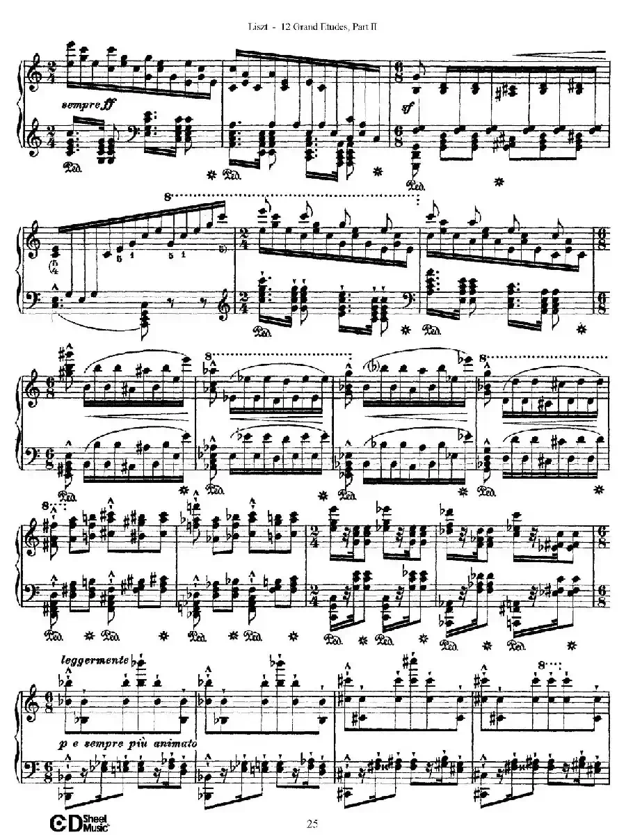 12 Grand Etudes S.137(12首华丽的练习曲·8)