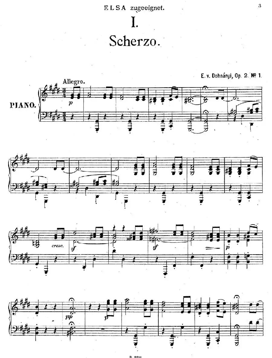 Four Pieces 4首小品 Op.2(Ⅰ)