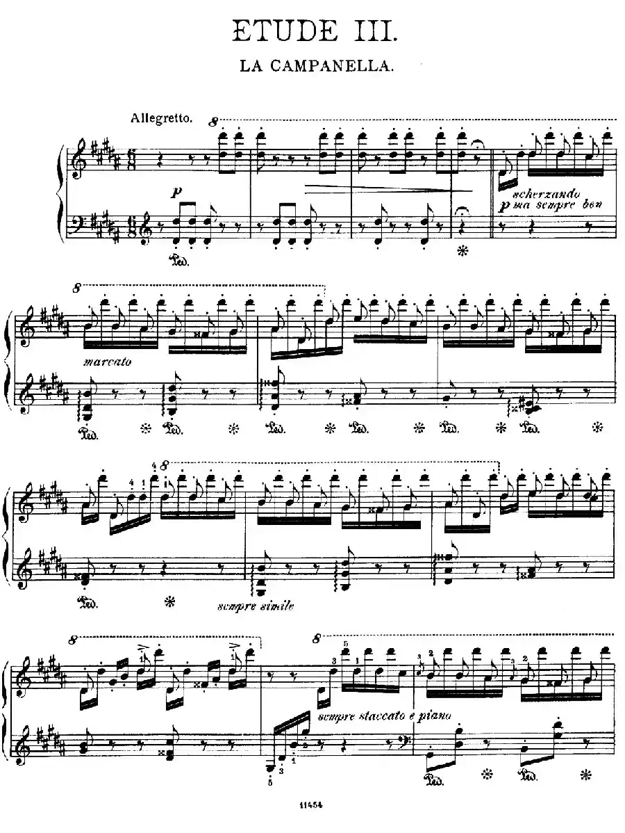 Paganini Etudes No.3 in G# (6首帕格尼尼大练习曲之Ⅲ)