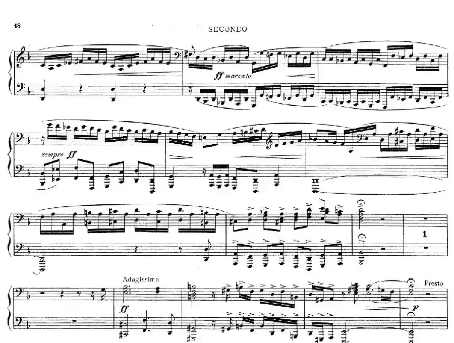 d小调托卡塔与赋格(BWV 565·雷格改编钢琴四手联弹版)