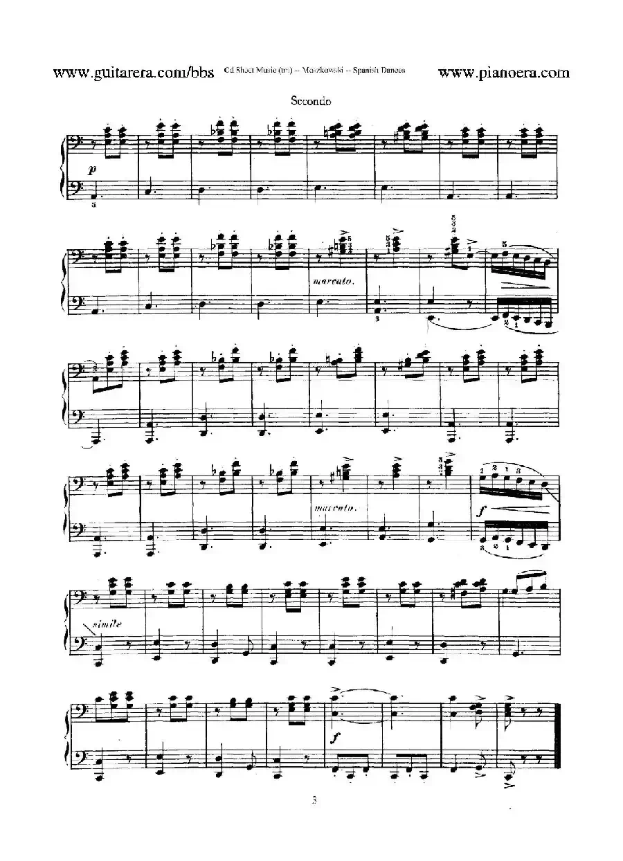 Spanish Dances Op.12(西班牙舞曲·四手联弹版)