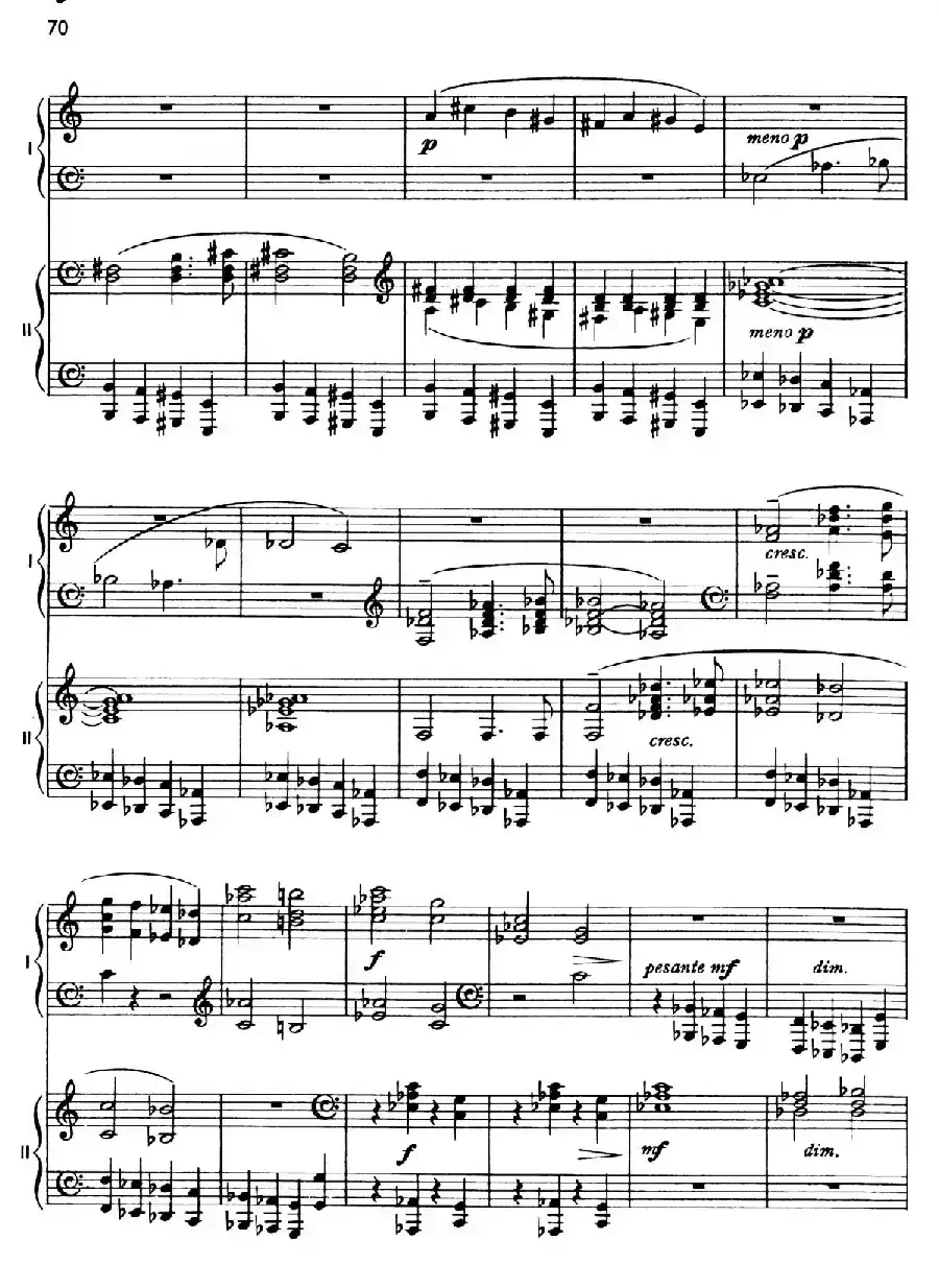 The Planets Op.32(双钢琴)(行星·第五乐章 土星—老年使者)