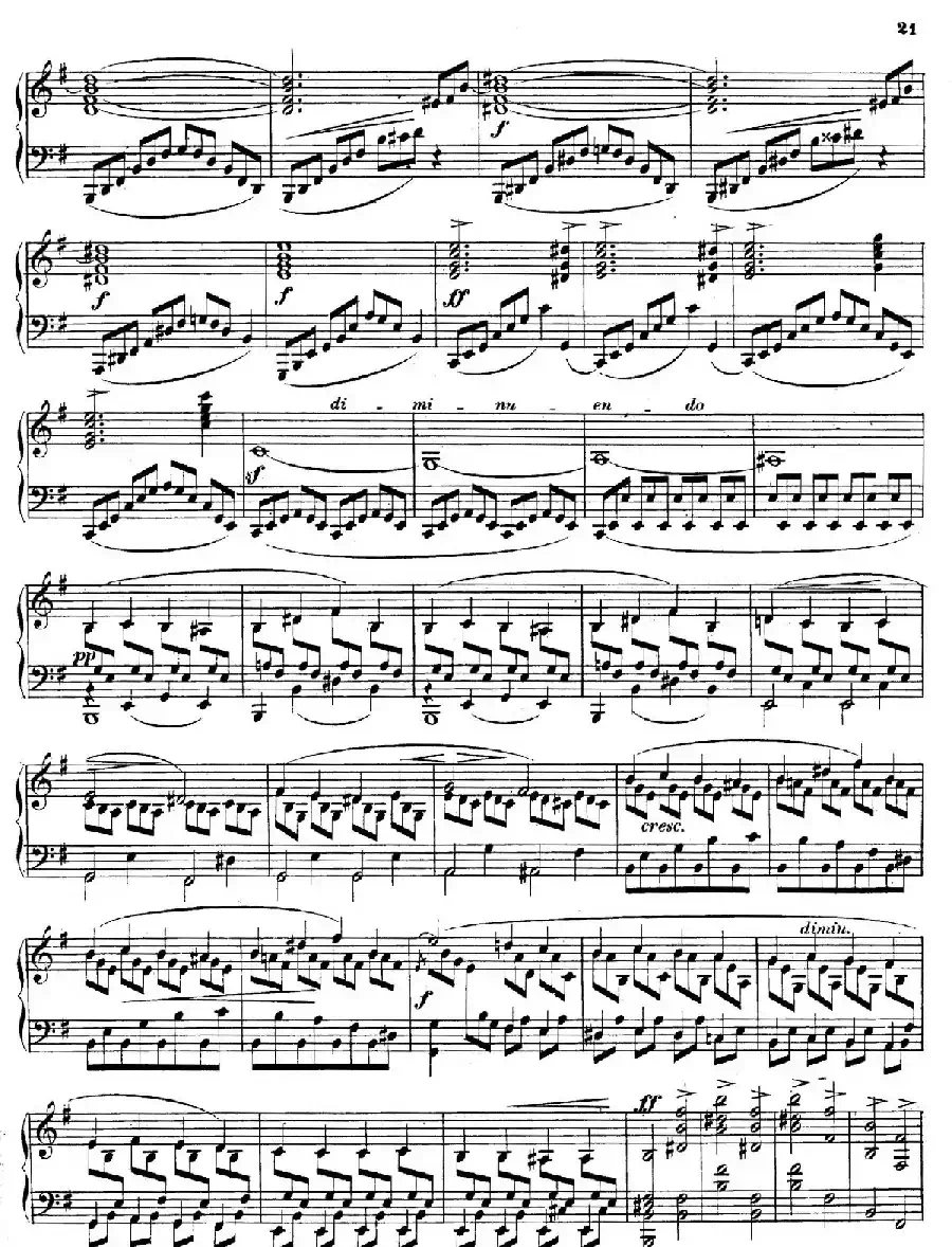 Piano Sonata in e Minor Op.28(e小调钢琴奏鸣曲)