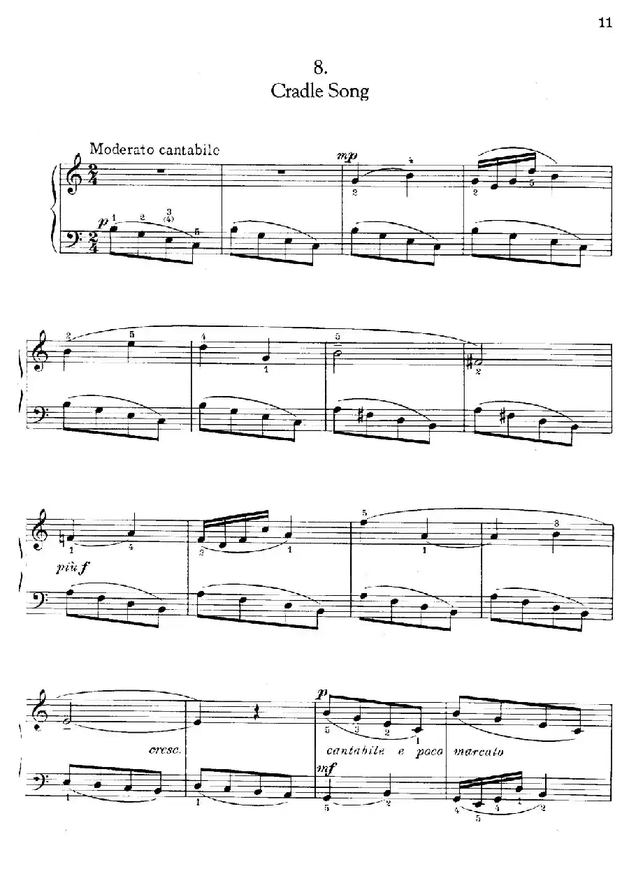 Thirty Pieces For Children Op.27(30首儿童钢琴曲 6—10)