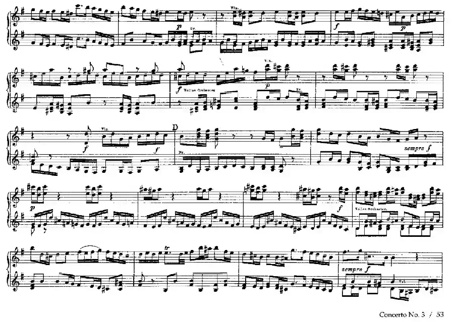 Brandenburg Concerto No.3 in G Major BWV.1048(G大调第三勃兰登堡协奏曲·四手联弹版)