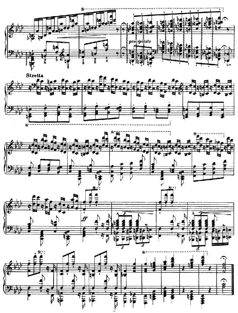 12 Etudes d'execution Transcendante S.139(12首超技练习曲·10)