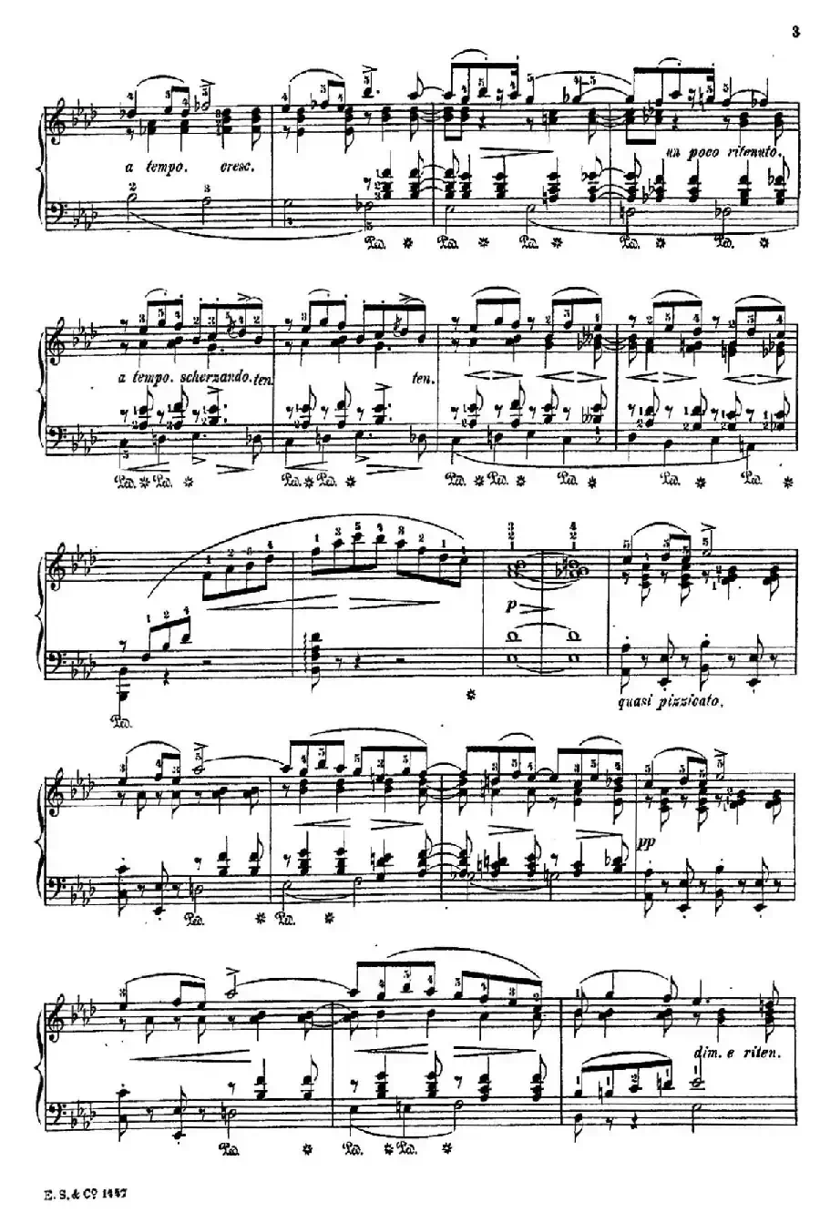 Albumblatt Op.2(纪念册的一页·莫什科夫斯基 作曲版)