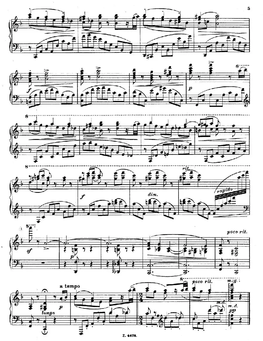 Charakterskizzen Op.40(个性素描 2. 往事 Jadis)