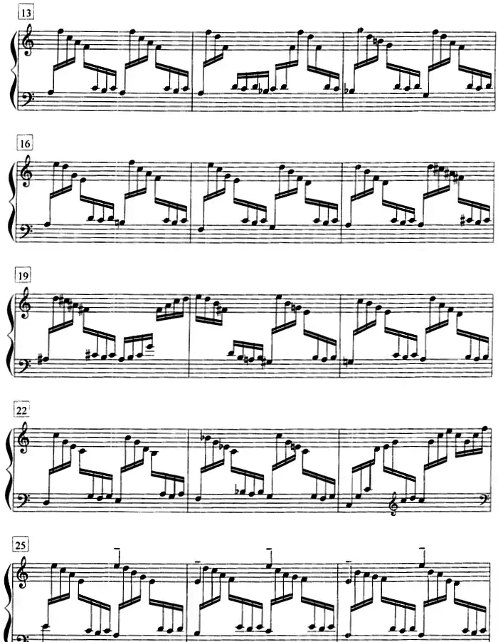 钢琴教程第八级 复调曲(前奏曲与赋格 Op.87 No.2)