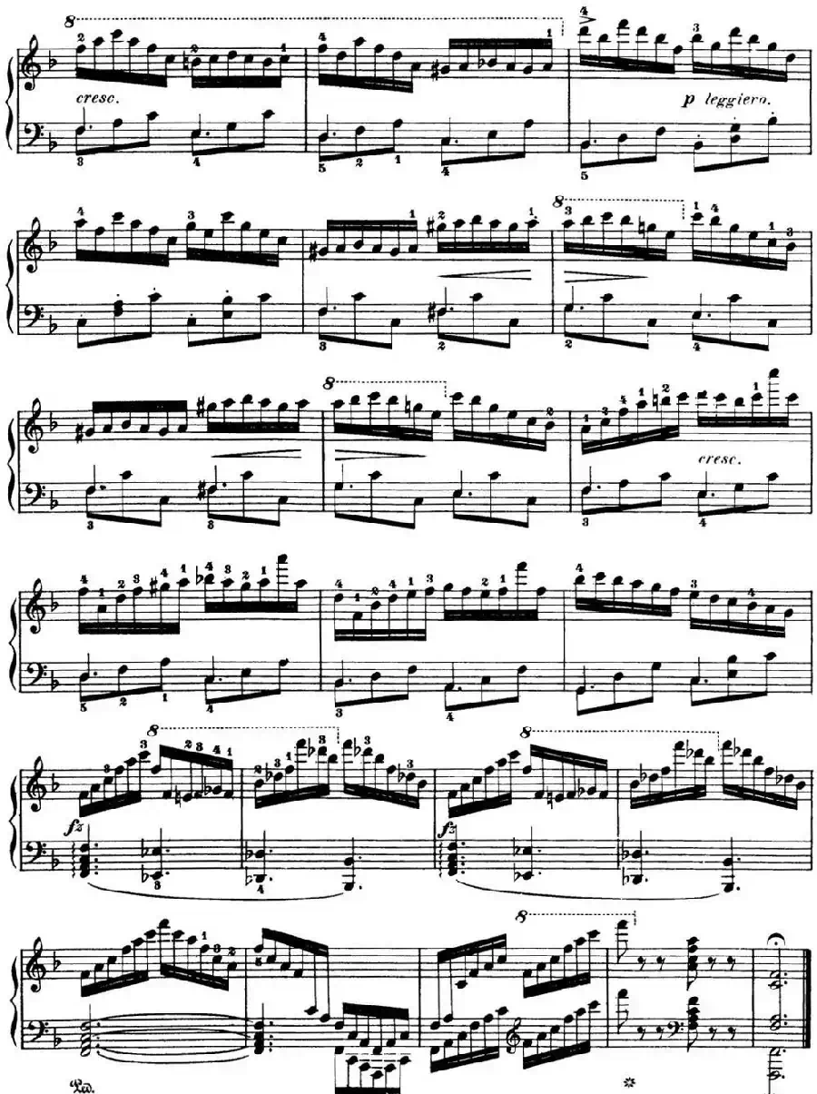 50首车尔尼Op.740钢琴手指灵巧技术练习曲(NO.42)