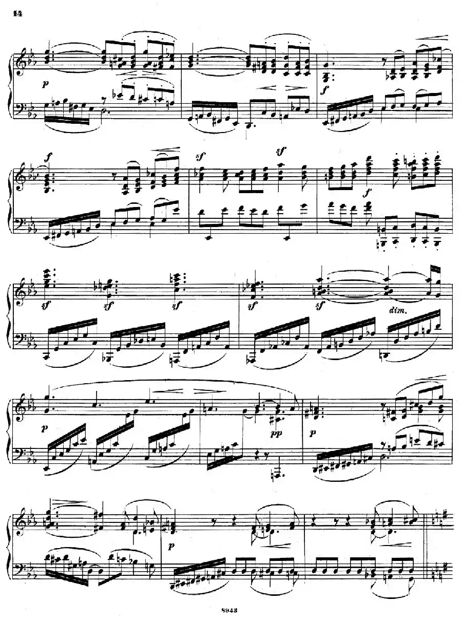 Piano Sonata in e Minor Op.28(e小调钢琴奏鸣曲)