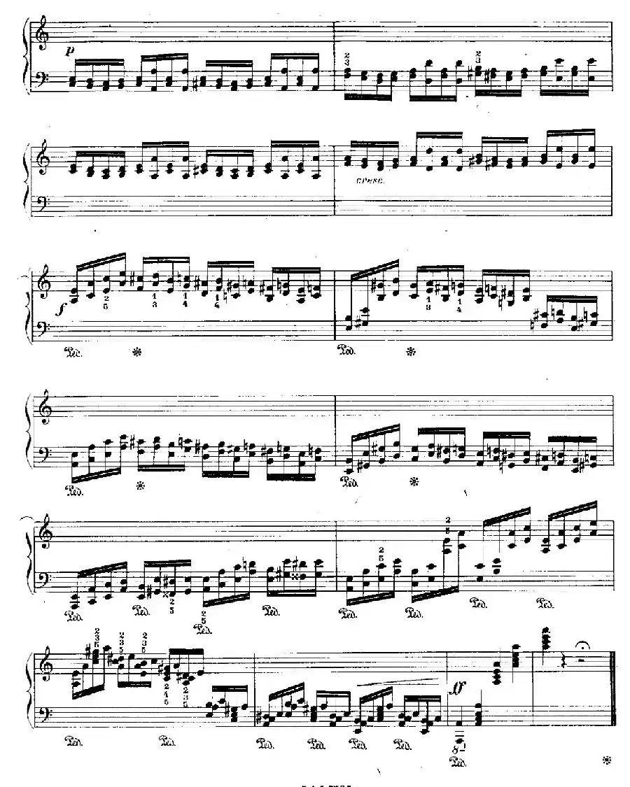 12 Etudes For The Left Hand Op.92 No.3(12首为左手而作的钢琴练习曲)