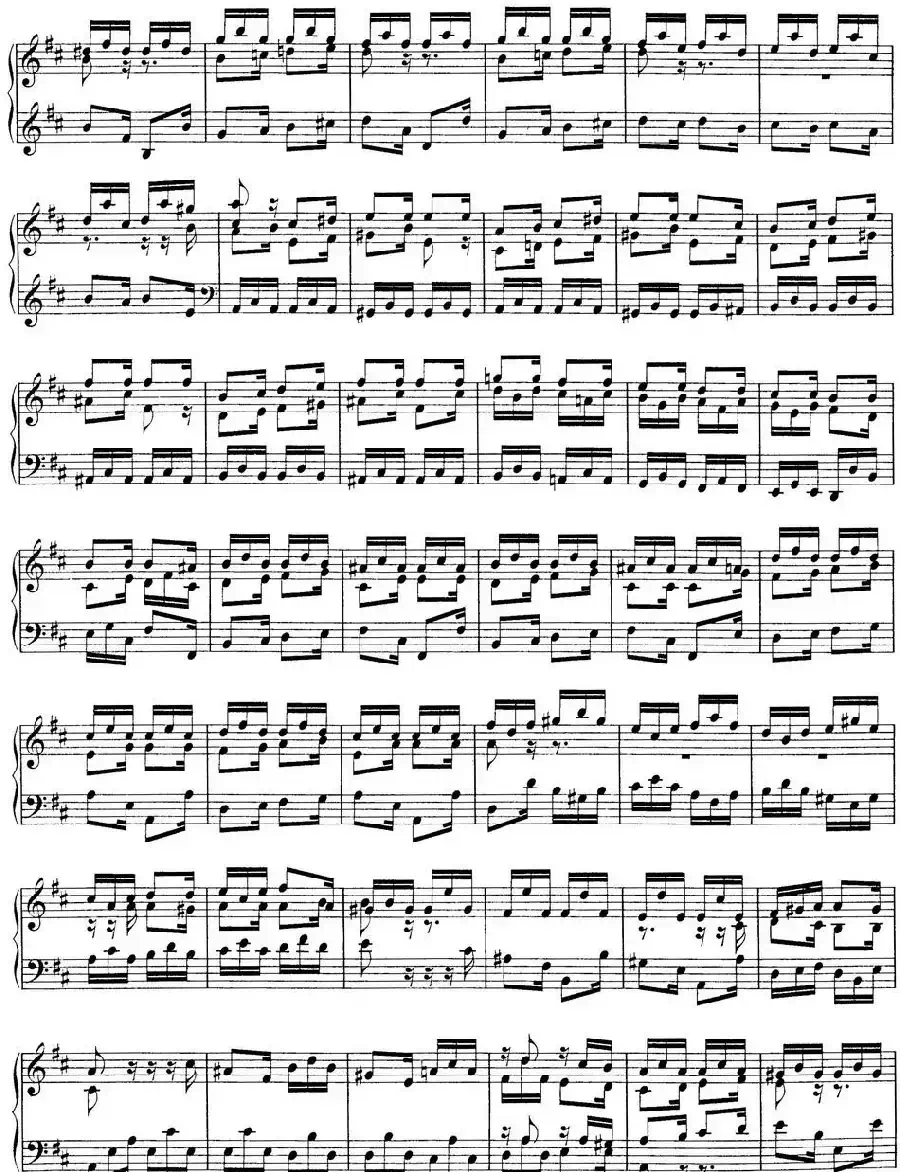 Toccata BWV 912(7首托卡塔·No.3 D大调)