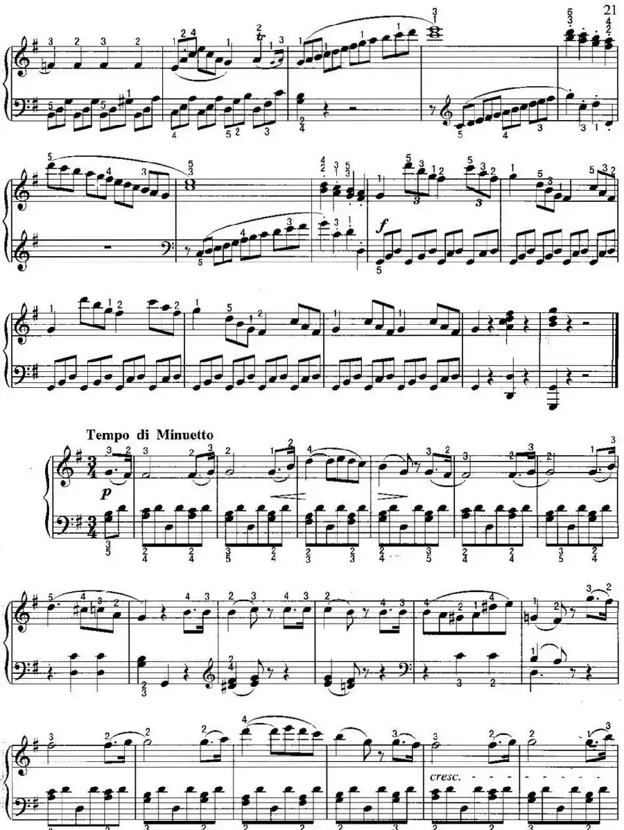 不可不弹的世界钢琴名曲:奏鸣曲(G大调)
