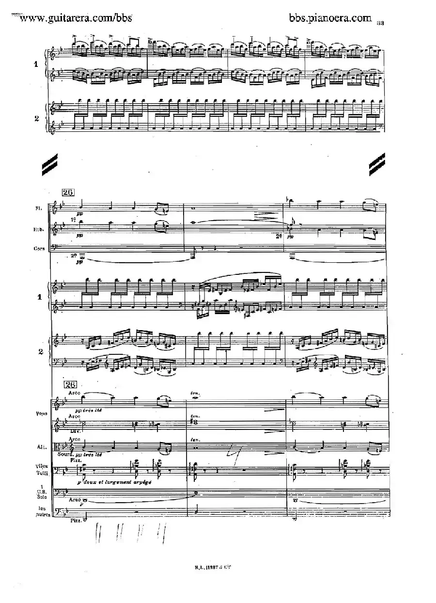 Concerto for 2 Pianos in d Minor(d小调双钢琴协奏曲·总谱)