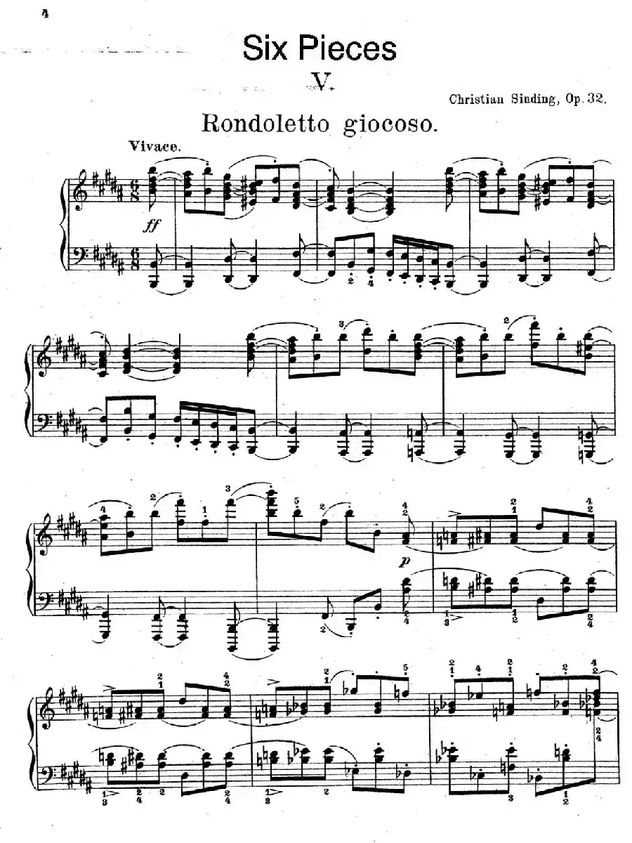 Six Pieces Op.32(6首小品·5. 快乐小回旋曲)