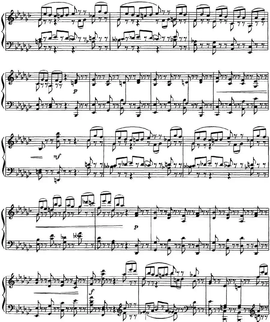 柴可夫斯基18首钢琴小品Op.72(10.Scherzo-fantaisie)