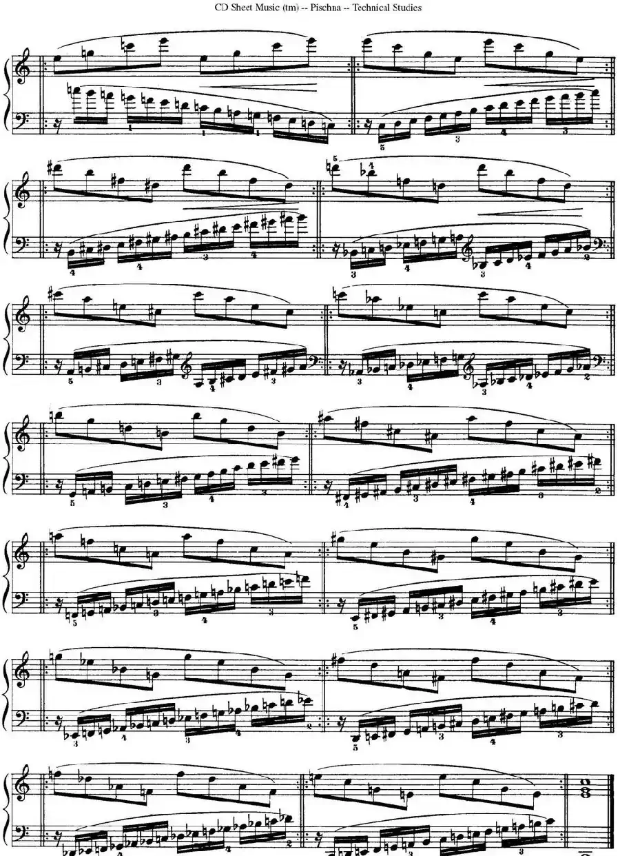 Technical Studies 60 Progressive Exercises (60首钢琴循序渐进练习曲 P41——50)