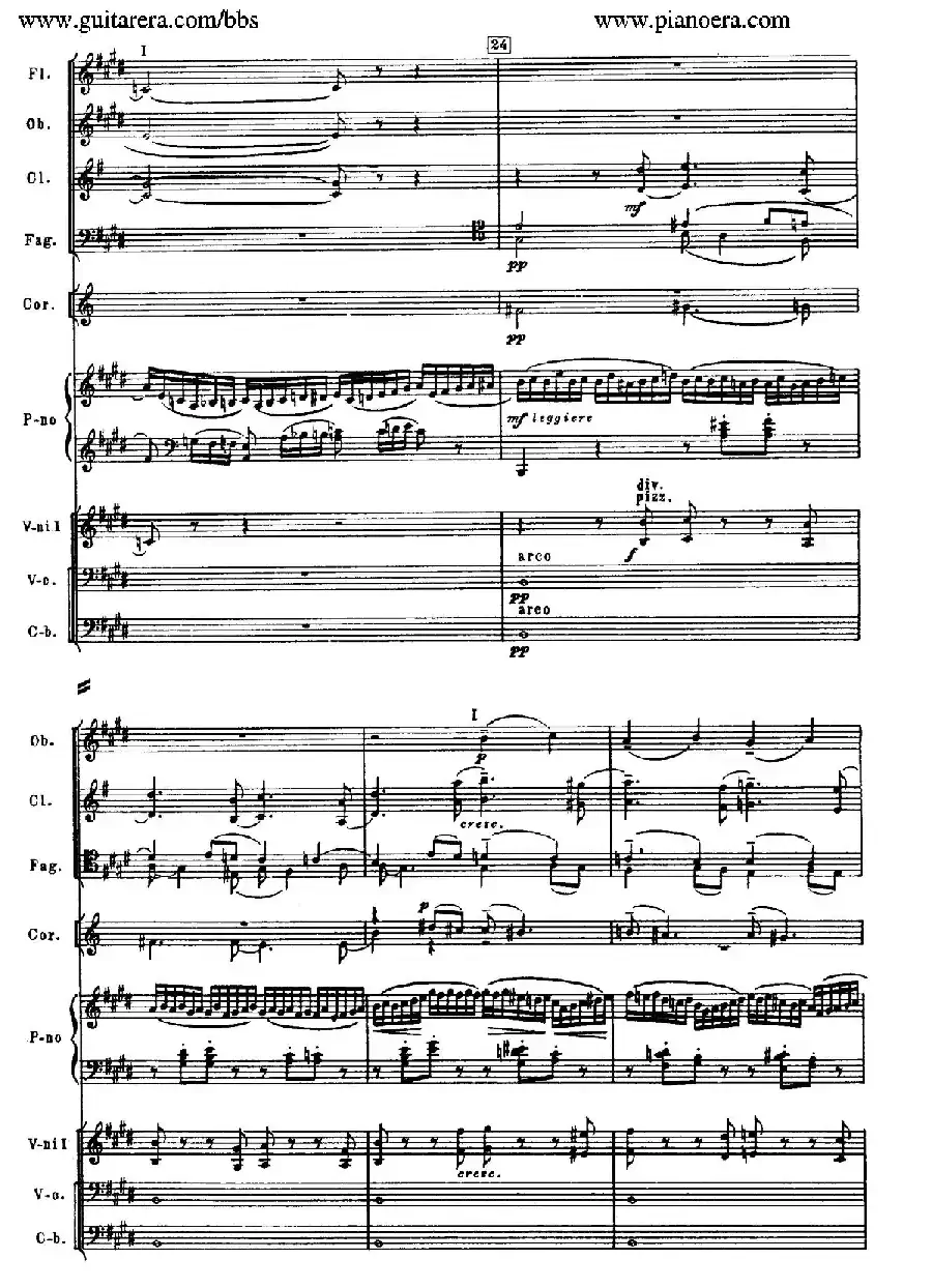 c小调第二钢琴协奏曲 Op.18(第二乐章总谱)