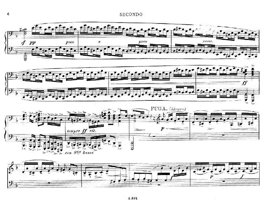 d小调托卡塔与赋格(BWV 565·雷格改编钢琴四手联弹版)