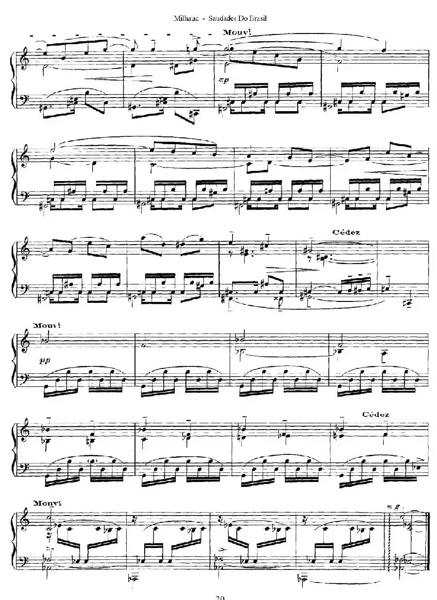 Saudados do Brasil Op.67(巴西回忆·Ⅹ)