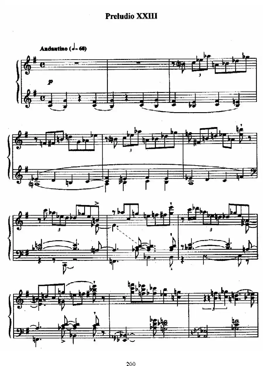 24 Preludes and Fugues Op.82(24首前奏曲与赋格·23)