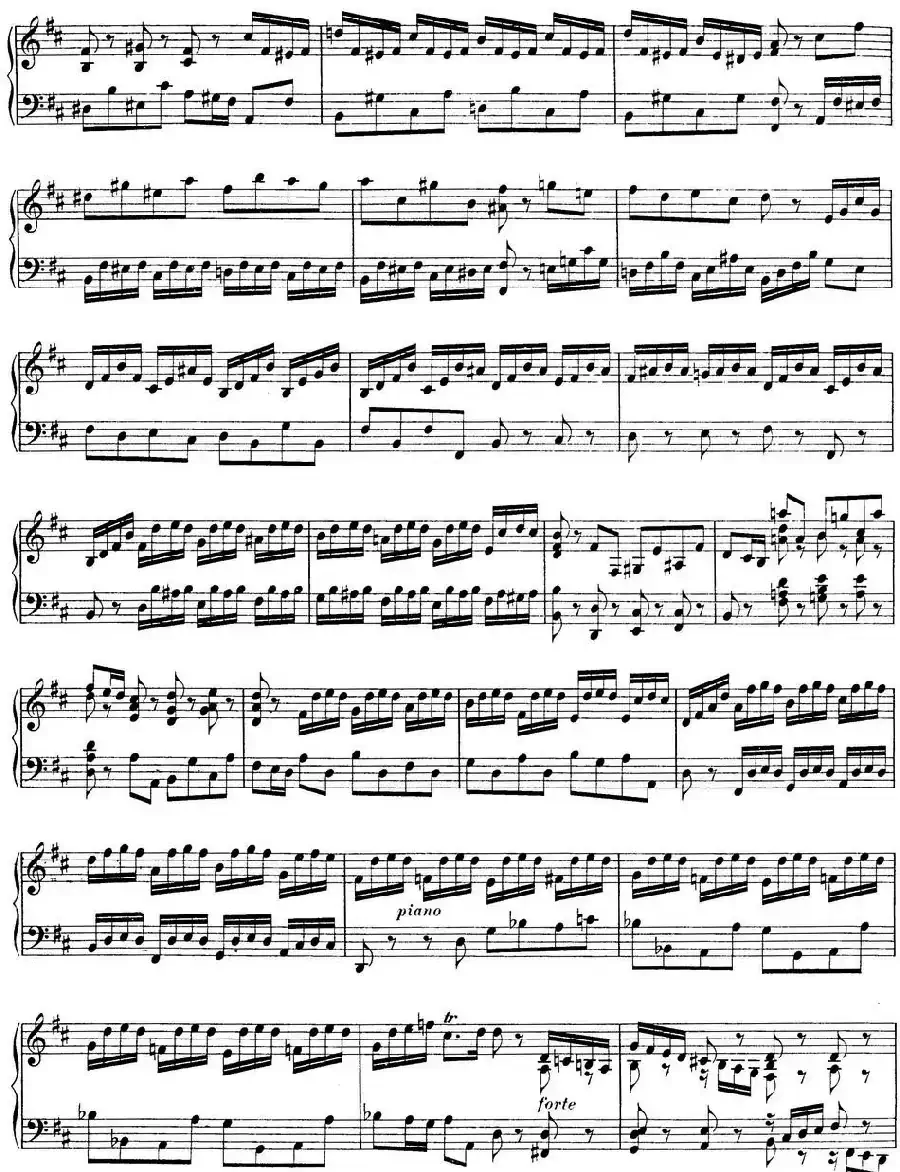 Toccata BWV 912(7首托卡塔·No.3 D大调)