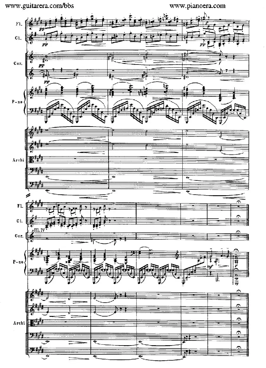 c小调第二钢琴协奏曲 Op.18(第二乐章总谱)