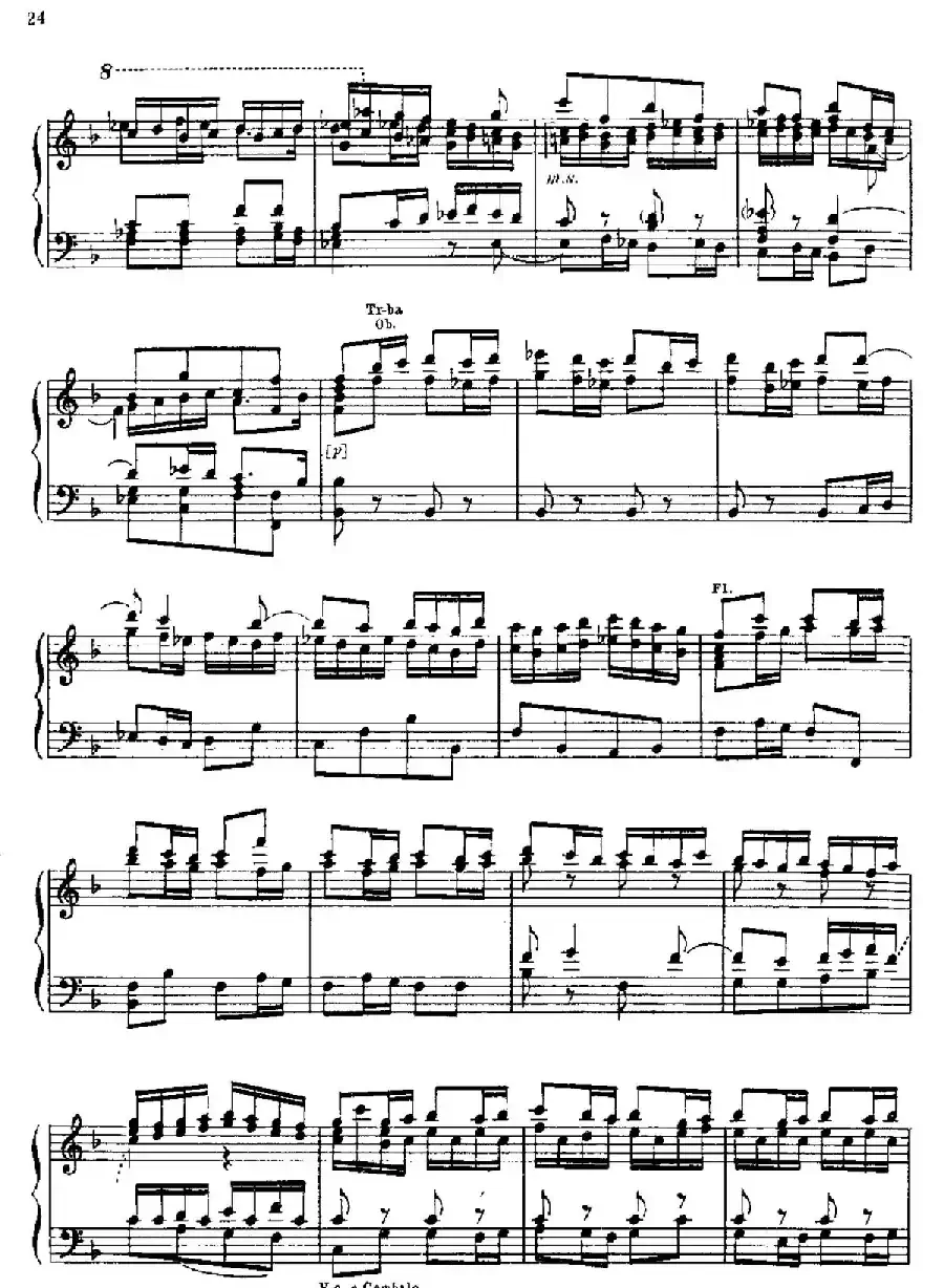 Brandenburg Concerto No.2 in F Major BWV.1047(F大调第二勃兰登堡协奏曲·钢琴独奏版)