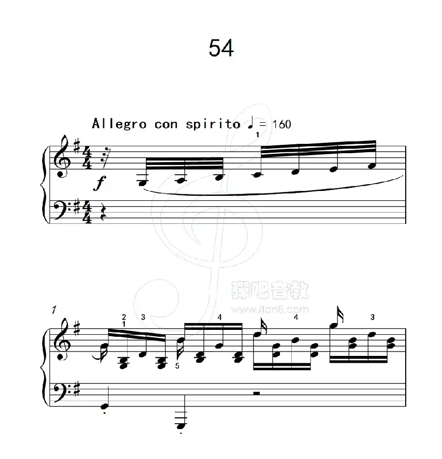 练习曲 54(克拉莫钢琴练习曲60首)