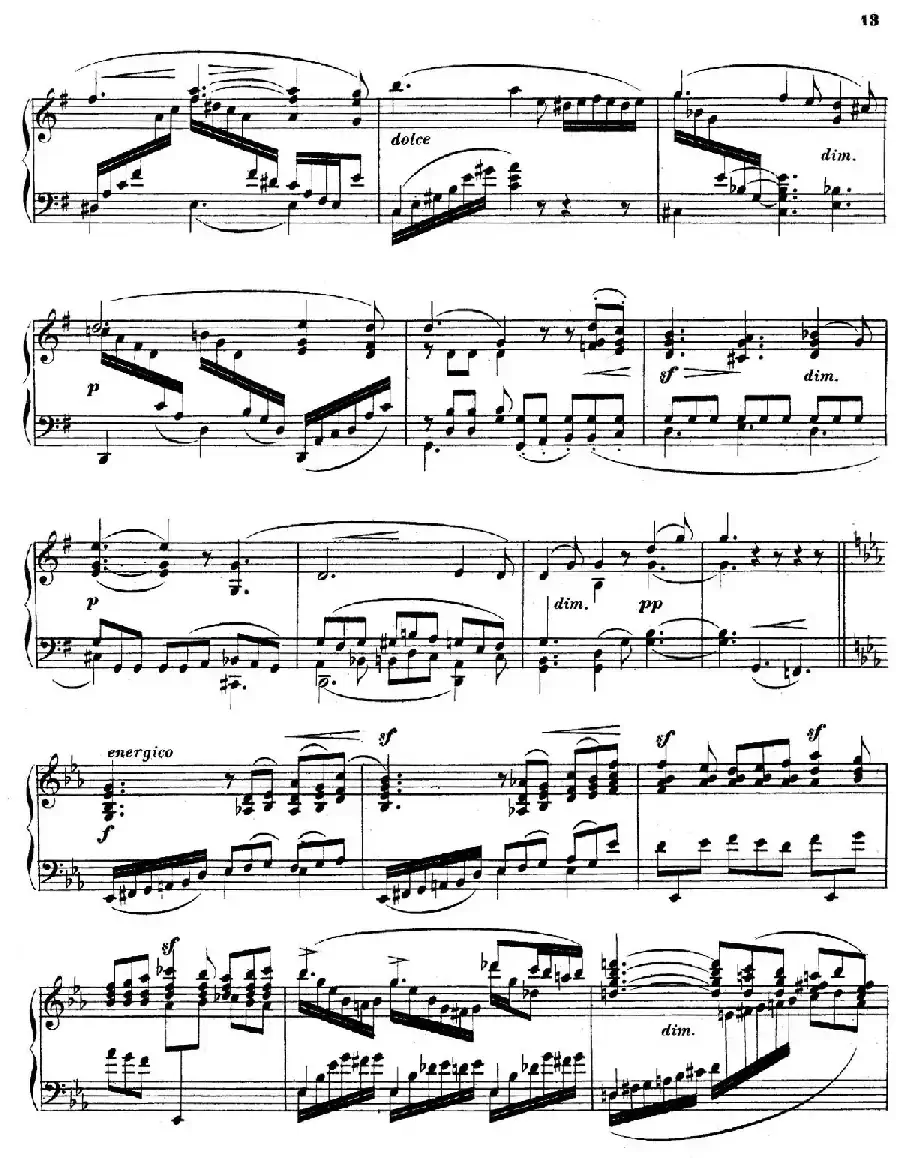 Piano Sonata in e Minor Op.28(e小调钢琴奏鸣曲)