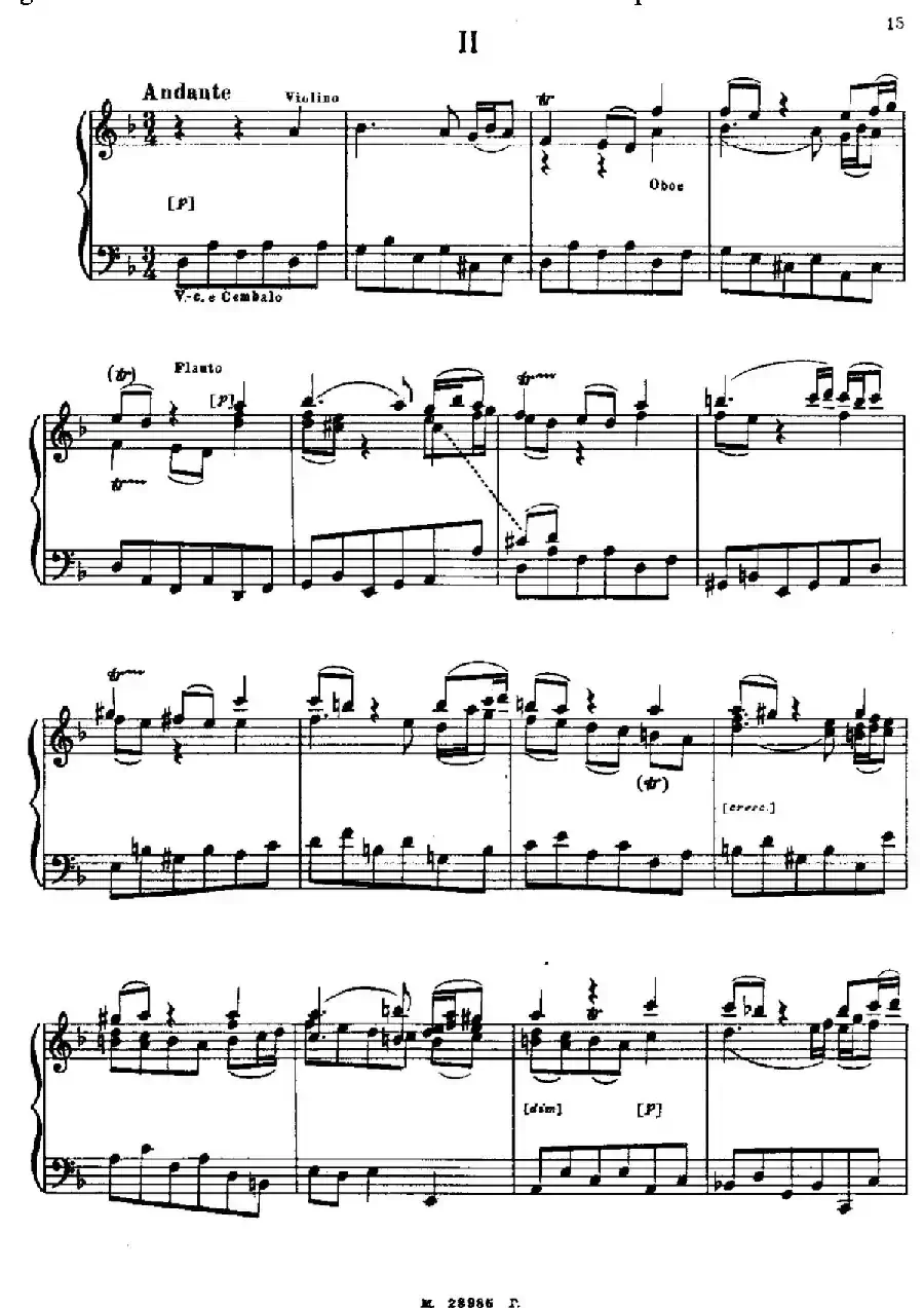 Brandenburg Concerto No.2 in F Major BWV.1047(F大调第二勃兰登堡协奏曲·钢琴独奏版)